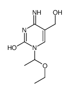 4-amino-1-(1-ethoxyethyl)-5-(hydroxymethyl)pyrimidin-2-one Structure