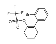 2-(2-bromophenyl)cyclohexen-1-yl triflate结构式