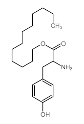 dodecyl 2-amino-3-(4-hydroxyphenyl)propanoate结构式