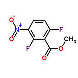 METHYL 2,6-DIFLUORO-3-NITROBENZOATE Structure