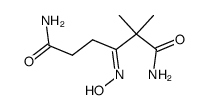 2,2-dimethyl-3-oximinoadipamide结构式