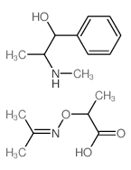 2-methylamino-1-phenyl-propan-1-ol; 2-(propan-2-ylideneamino)oxypropanoic acid picture