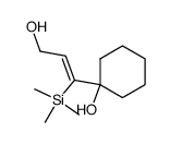 1-((Z)-3-Hydroxy-1-trimethylsilanyl-propenyl)-cyclohexanol Structure