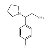 2-(4-fluorophenyl)-2-pyrrolidin-1-ylethanamine structure