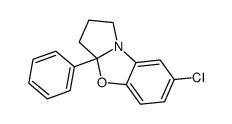 7-chloro-3a-phenyl-1,2,3,3a-tetrahydrobenzo[d]pyrrolo[2,1-b]oxazole Structure