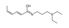 N-[3-(diethylamino)propyl]hexa-2,4-dienamide结构式