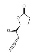 (S)-(-)-γ-diazoacetyl-γ-butyrolacetone结构式