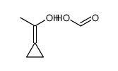 1-cyclopropylideneethanol,formic acid Structure