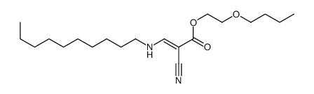 2-butoxyethyl 2-cyano-3-(decylamino)prop-2-enoate结构式