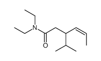 N,N-diethyl-3-propan-2-ylhex-4-enamide Structure