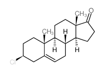 Androst-5-en-17-one,3-chloro-, (3b)-结构式