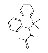 (RR,SS)-3-methyl-4-dimethyl(phenyl)silyl-4-phenylbutan-2-one Structure