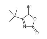 5-bromo-4-tert-butyl-5H-1,3-oxazol-2-one结构式