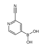 (2-cyanopyridin-4-yl)boronic acid structure