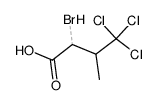 (+/-)-2-Bromo-3-methyl-4,4,4-trichlorobutanoic Acid结构式