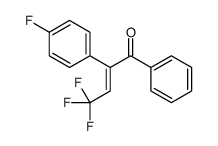 4,4,4-trifluoro-2-(4-fluorophenyl)-1-phenylbut-2-en-1-one结构式