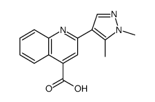 4-Quinolinecarboxylic acid, 2-(1,5-dimethyl-1H-pyrazol-4-yl) Structure