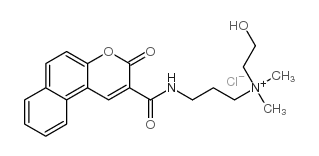 (2-hydroxyethyl)dimethyl[3-[[(3-oxo-3H-naphtho[2,1-b]pyran-2-yl)carbonyl]amino]propyl]ammonium chloride结构式