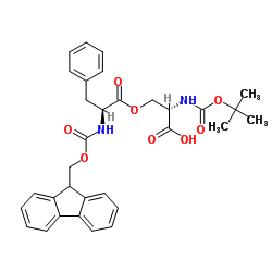 Boc-Ser(Fmoc-Phe)-OH结构式