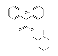 n-methylpiperidinyl-2-methyl benzilate structure