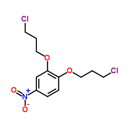 1,2-Bis(3-chloropropoxy)-4-nitrobenzene结构式