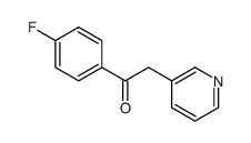 1-(4-fluorophenyl)-2-pyridin-3-ylethanone结构式