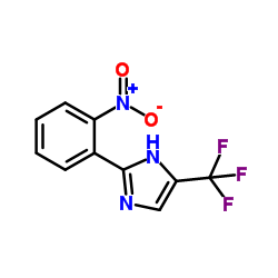 1H-IMIDAZOLE, 2-(2-NITROPHENYL)-5-(TRIFLUOROMETHYL)- structure