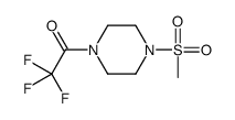 2,2,2-三氟-1-[4-(甲基磺酰基)-1-哌嗪]乙酮结构式