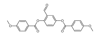 2,5-bis[(4'-(methoxy)benzoyl)oxy]benzaldehyde Structure