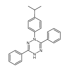 1-(p-cumenyl)-1,4-dihydro-3,6-diphenyl-s-tetrazine Structure