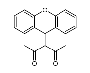 3-(9H-xanthen-9-yl)pentane-2,4-dione Structure