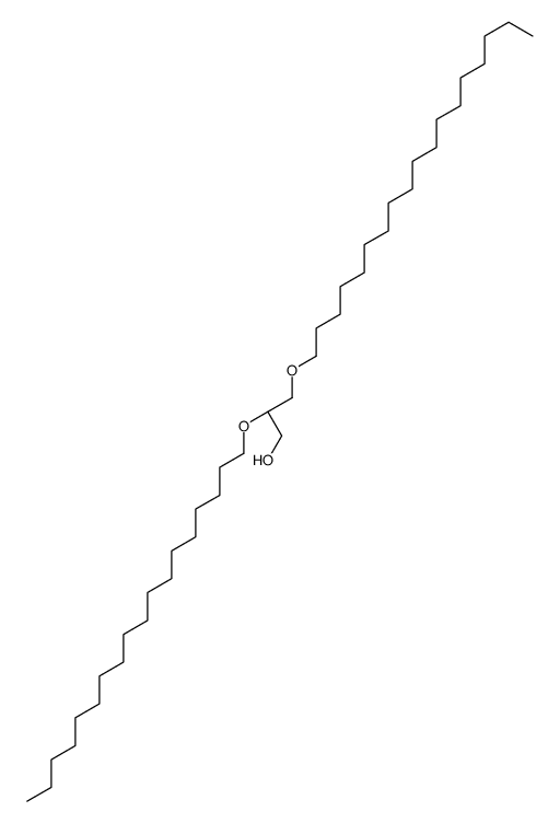 (2R)-2,3-dioctadecoxypropan-1-ol结构式