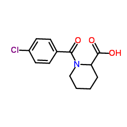 1-(4-Chlorobenzoyl)-2-piperidinecarboxylic acid结构式