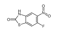 2(3H)-Benzothiazolone,6-fluoro-5-nitro-(9CI)结构式