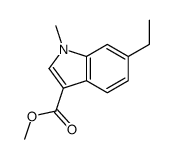 methyl 6-ethyl-1-methylindole-3-carboxylate Structure