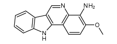 3-methoxy-11H-indolo[3,2-c]quinolin-4-amine Structure