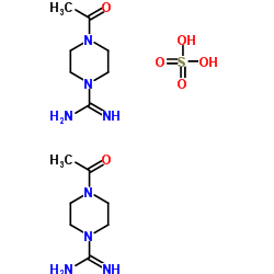 4-Acetyl-1-piperazinecarboximidamide sulfate (2:1)结构式