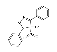 4-bromo-4-nitro-3,5-diphenyl-4,5-dihydroisoxazole Structure