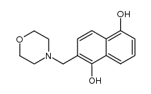 2-Morpholinomethyl-1,5-naphthalindiol结构式