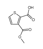 3-methoxycarbonyl-2-thiophenecarboxylic acid结构式