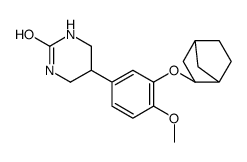 5-[3-[[(1R,3S,4S)-3-bicyclo[2.2.1]heptanyl]oxy]-4-methoxyphenyl]-1,3-diazinan-2-one Structure