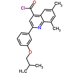 2-(3-Isobutoxyphenyl)-6,8-dimethyl-4-quinolinecarbonyl chloride picture