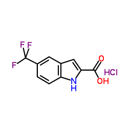 5-Trifluoromethyl-1H-indole-2-carboxylic acid HCl Structure