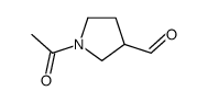 1-Acetyl-pyrrolidine-3-carbaldehyde结构式