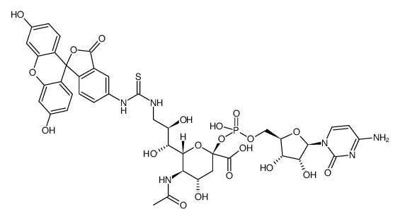 CMP-(FITC)NeuAc结构式