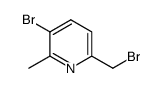 3-bromo-6-(bromomethyl)-2-methylpyridine Structure