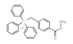 Phosphonium,[[4-(methoxycarbonyl)phenyl]methyl]triphenyl-, chloride (1:1) Structure