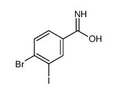 4-bromo-3-iodobenzamide Structure