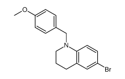 6-bromo-1-(4-methoxy-benzyl)-1,2,3,4-tetrahydro-quinoline Structure