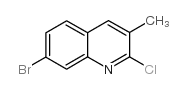 7-溴-2-氯-3-甲基喹啉结构式